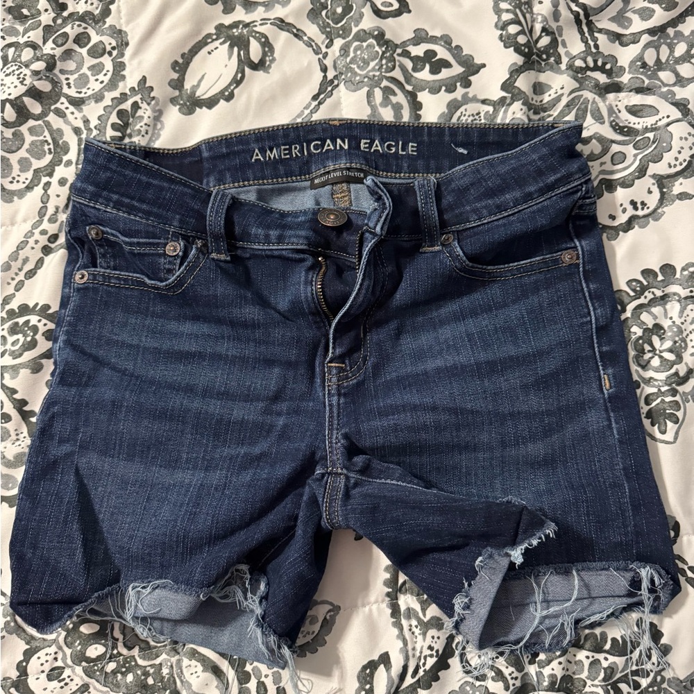 American Eagle Outfitters Dark Blue Jean Shorts